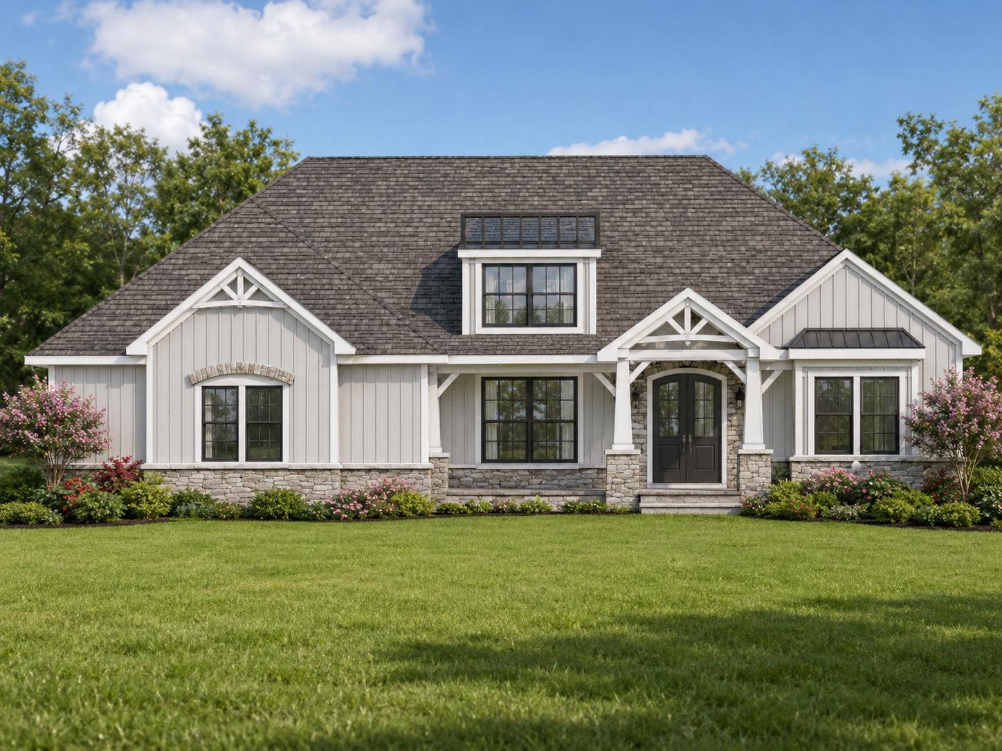 The Arbor custom home plan — Noblewood at Utica